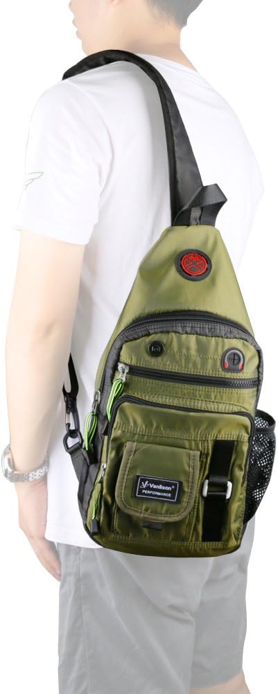 Vanlison Crossbody Sling Bag Small Backpack for Men Women Teens Bag