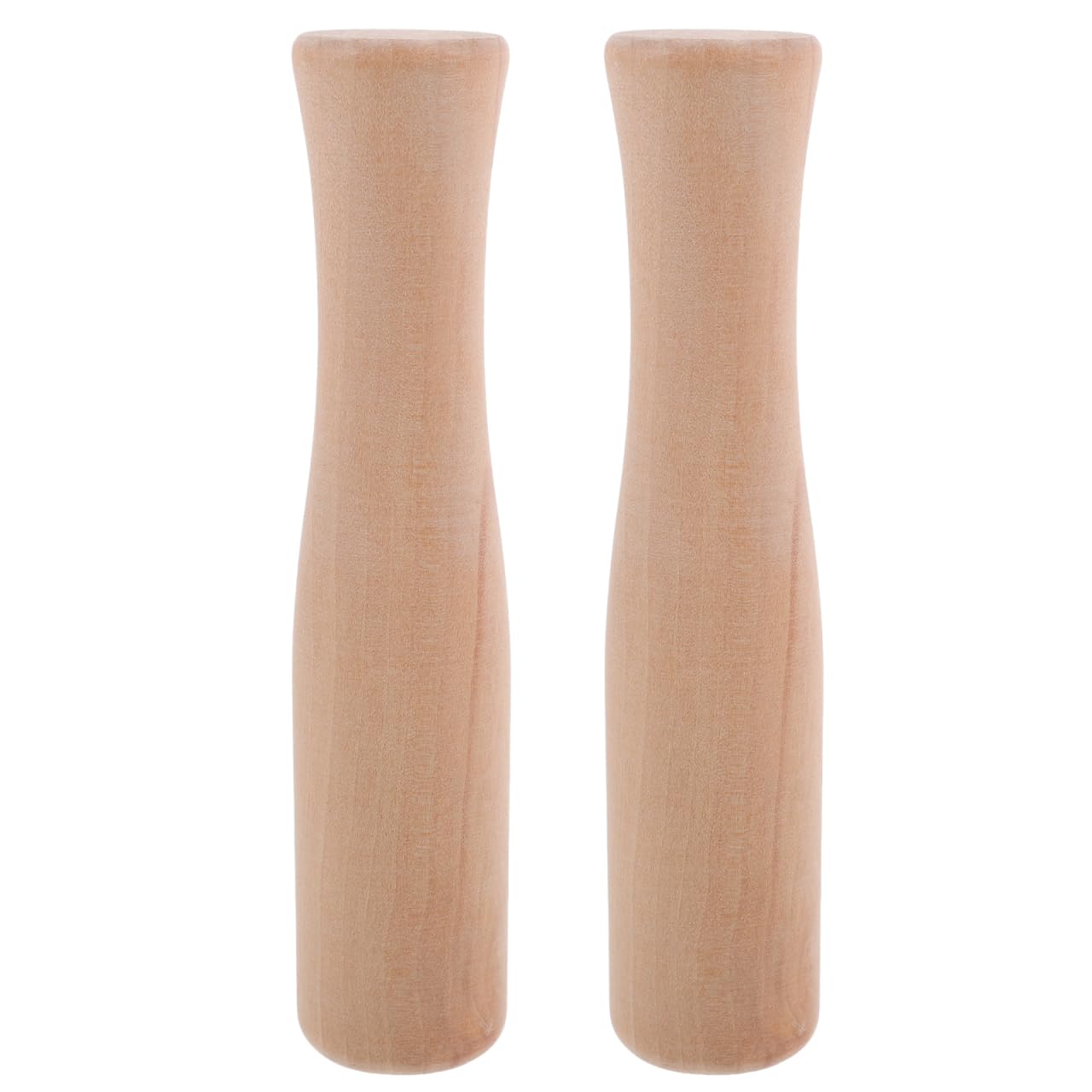 STOBAZA Beech Wood Food Grinding Rod 5.51 Inch Kitchen Pestle Tool for Garlic Ginger Spices Crushing and Potato Mashing