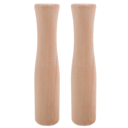 STOBAZA Beech Wood Food Grinding Rod 5.51 Inch Kitchen Pestle Tool for Garlic Ginger Spices Crushing and Potato Mashing