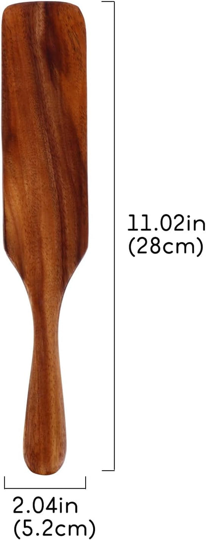 European Style Long Handle Wooden Shovel Cooking Utensils, Mixing Scraper, Bamboo Spatula