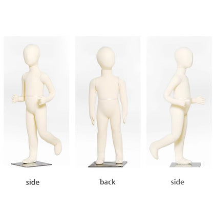 Child Mannequin Full Body Dress Form with Square Base - Detachable Sewing Dummy for Boutique Display, Ideal for 6-Year-Olds Clothing Fittings & Retail Showcases, Perfect for Tailors and Desi