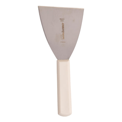 Dexter-Russell Basics 4” Stiff Scraper – P94850, Heavy-Duty Stainless Steel Blade with Ergonomic Polypropylene Handle, 8.5” Overall Length, NSF Certified, Made in USA