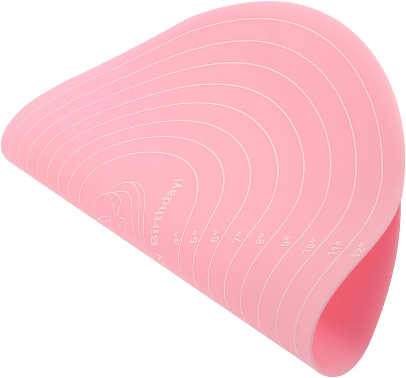 Silicone Baking Mat with Measurements for Cake Turntable, Non-Stick Heat Resistant Pastry Baking Sheet