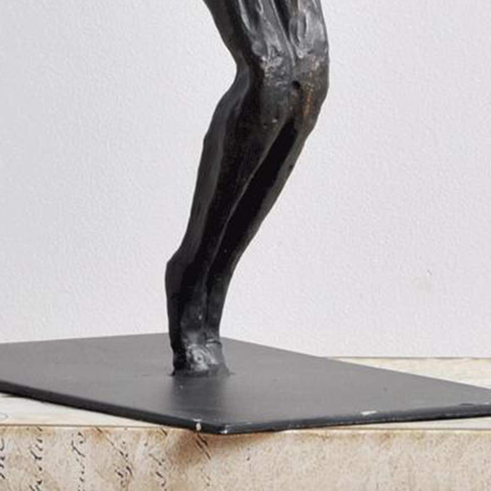 PacuM Antique Bronze-Look Sculpture,Modern Simplicity Metal Statue,Tabletop Decoration for Home Office Study Ornament-x 32x26x47cm(13x10x19inch) Gift
