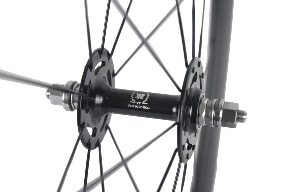 Queen Bike 50mm Carbon Fiber Track Wheel Matte Finish 3K Fixed Gear Wheelset with Cog