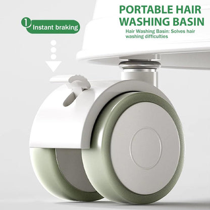 Home Hair and Scalp Spa Treatment Kit, Portable Waterfall Shower Head Shampoo Basin, with Pump Water Circulation Stand, Suitable for The Elderly, Bedridden Individuals,Bb
