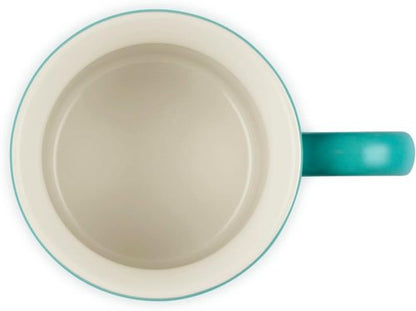 Le Creuset Stoneware Mug - 14 Oz. Riviera | Durable & Stylish Coffee Cup