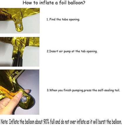 GOER Rainbow Foil Number 8 Balloons - Huge 42" & 32" Birthday Party Decorations | 3-Pack