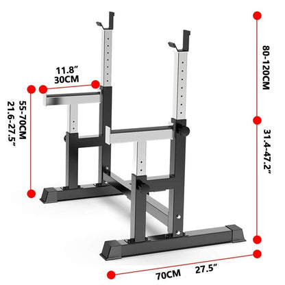 ERoomQ Bench Press Rack Gym Equipment, Dumbbell Racks with Dumbbells Folding Squat Rack Stands with Pull Up Bar Exercise Equipment for Home Gym Barbell Pull Up Rack Bars Free Standing
