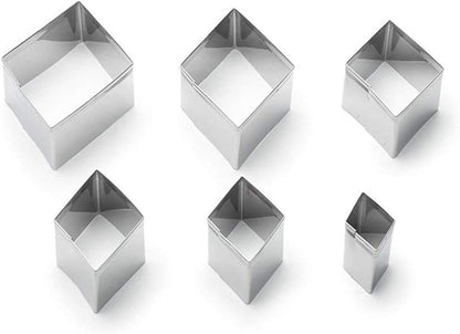 Fox Run 3612 Run Diamond Cookie Cutters, 4 x 4 x 0.25 inches, Metallic