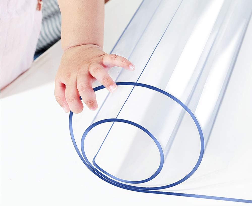 24x46 Office Desk Blotter Mat Clear Plastic Table Protector Cover Pad PVC Transparent Topper Surface Pro ection Mat Pad