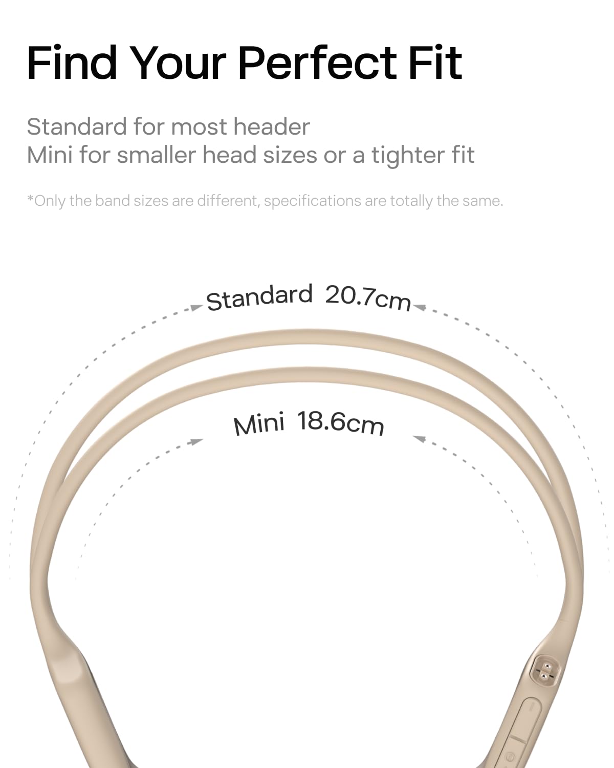 SHOKZ OpenRun Pro-Bone Conduction Headphones, Open-Ear Bluetooth Wireless Sport Headphones for Running and Workout, Sweat Resistant, Long Battery Life, Premium Deep Bass, Mic，with Hair Band, Beige
