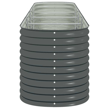 Mhdvray Galvanized Raised Garden Bed 157.5 x 31.5 x 31.9 in, Grey Metal Planter for Patio, Balcony & Backyard, Large Outdoor Box for Vegetables, Herbs & Flowers