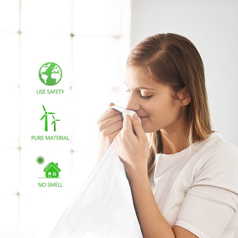 Teivio 6 Gallon 80 Counts Medium Garbage Bags Trash Bags, Bathroom Trash Can Bin Liners, Plastic Bags for home office kitchen,Garden Outdoors waste,Clear