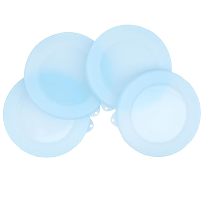 KIICII 4 Pack Silicone Lids for Corelle Vitrelle 18-Oz Soup/Cereal Bowls, Freezer & Microwave & Dishwasher Safe (Bowl not included)