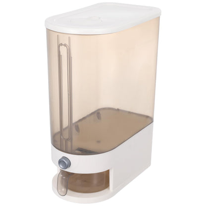 FMOACEN 22 Lbs Rice Dispenser with Measuring Cup Large Airtight Cereal Dispenser Multifunctional Dry Food Storage Container for Rice Grains Soybean Corn Kitchen Pantry Organization