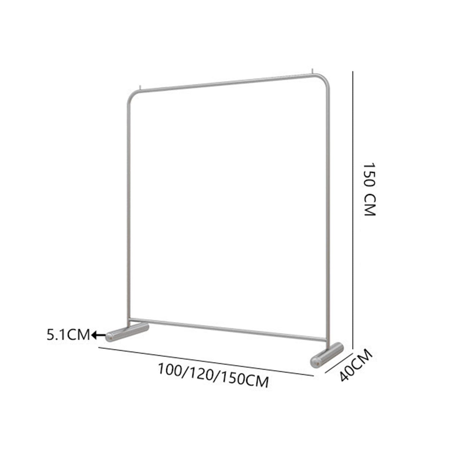 DFEDHF Industrial Plumbing Garment Rack Clothes Rails,Commercial Boutique Clothing Store Clothes Display Rack Heavy Duty Hanger,Multipurpose Clothes Rail Retail Store (L120*w40*h130cm)