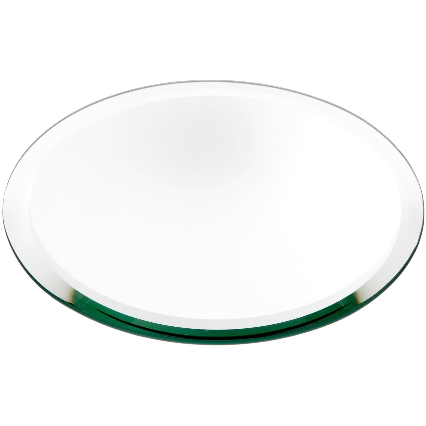 Plymor 8" Round, 5mm Thick Beveled Glass Mirror Circle, Pack of 3