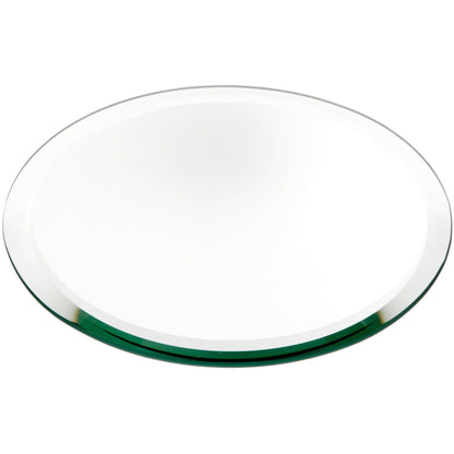 Plymor 8" Round, 5mm Thick Beveled Glass Mirror Circle, Pack of 3