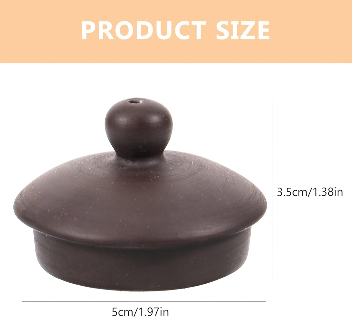 Yardwe Tea Kettle Lid, Replacement Lid for Purple Clay Tea Pot, Kungfu Teapot Top Lid for Blooming and Loose Leaf Tea