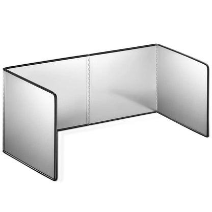 4 Sided Oil Splatter Guard Grease Splatter Guard Stove Splatter Guard, Splatter Guards Splatter Screen for Frying Pan,Large Foldable Splash Guard for Stove Top, Steel Anti Splatter Shield