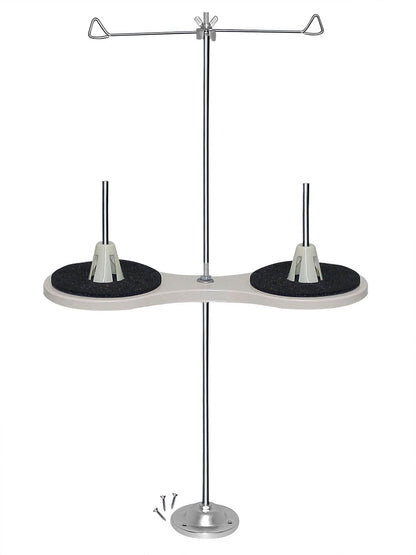 YEQIN 2 Spool Thread Stand + Metal Base for Household/Industrial Sewing Machine #228776