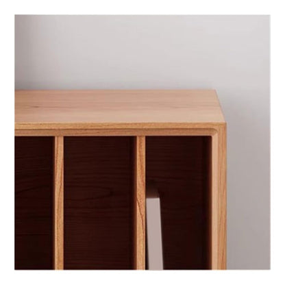 YGwnjqr Cd Rack Vinyl Record Wooden Display Cabinet with Drawer Home Multi-Functional Storage Sideboard,