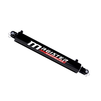 Magister Hydraulic Cylinder 5" Bore x 24" Stroke, Welded Hydraulic Ram with Clevis Ends, Double Acting Hydraulic Piston 3500 PSI (WCL 5x24)