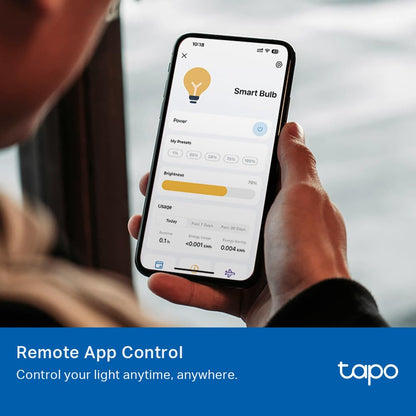 Tapo TP-Link Smart Light Bulbs - Natural Daylight, Dimmable, Compatible w/Alexa and Google Home, A60 Bulb/E27 Base, 60W Equivalent, 800LM CRI>90, 2.4GHz WiFi Only, No Hub Required, L520E(4-Pack)
