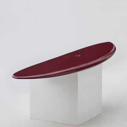 nanazero Wood Skin Surfboard Mid Length MID04 Twin 6'6" Wine Red, Durable and Light-Weight Structure