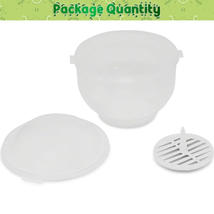 Home-X Lettuce Keeper - BPA-Free Lettuce Keeper for Refrigerator to Keep Salads and Vegetables Fresh - 7" x 8" Lettuce Crisper with Drainage Reservoir - Clear See-Through Vegetable and Fruit Crisper