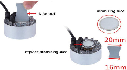 HRTSELEC 12 PCS 20MM Ceramics Discs Replacement Disk for Ultrasonic Mist Maker Fogger Humidifier