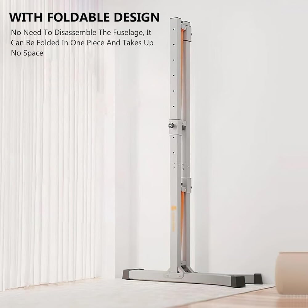 Wrobelax Power Tower, Multi-Function Pull Up Station Foldable Pull Up Bar Station Workout Equipment Height Adjustable for Home Gym Full Body Strength Training Max Load 1100lbs