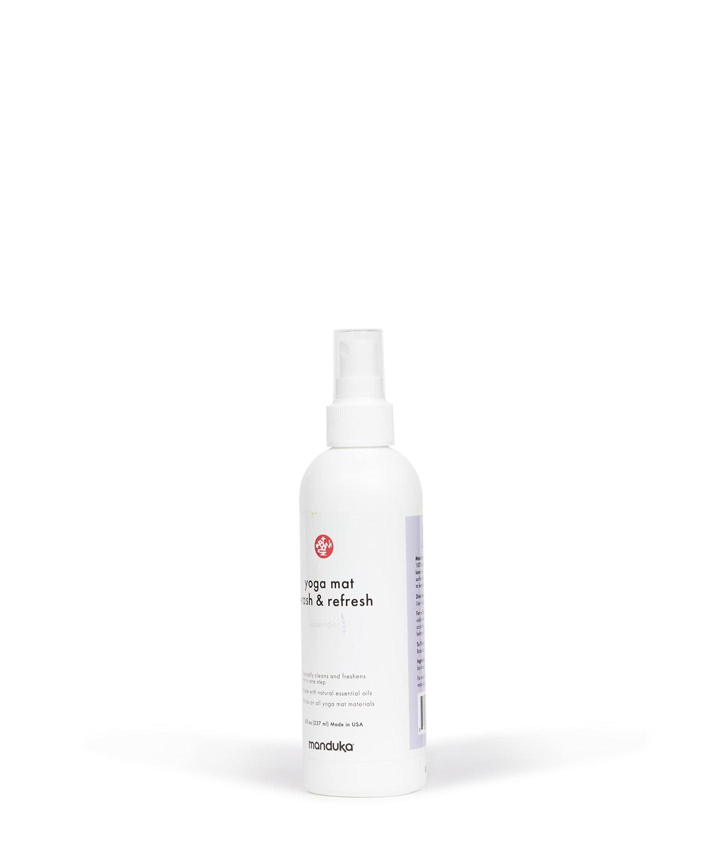 Manduka Yoga Mat Wash and Refresh – 100% Natural Essential Oil Yoga Mat Cleaning Spray, Fitness Equipment and Gym Accessories Cleaner, Non-irritating, Pet Friendly | Lemongrass Scent, 8 oz