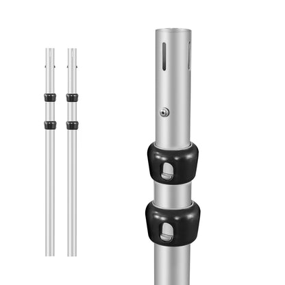 Hecis Pipe and Drape Adjustable Uprights, 8-20ft Upright for Pipe Frame, Backdrop Stand & Curtain Stand & Background Stand -3 Pack