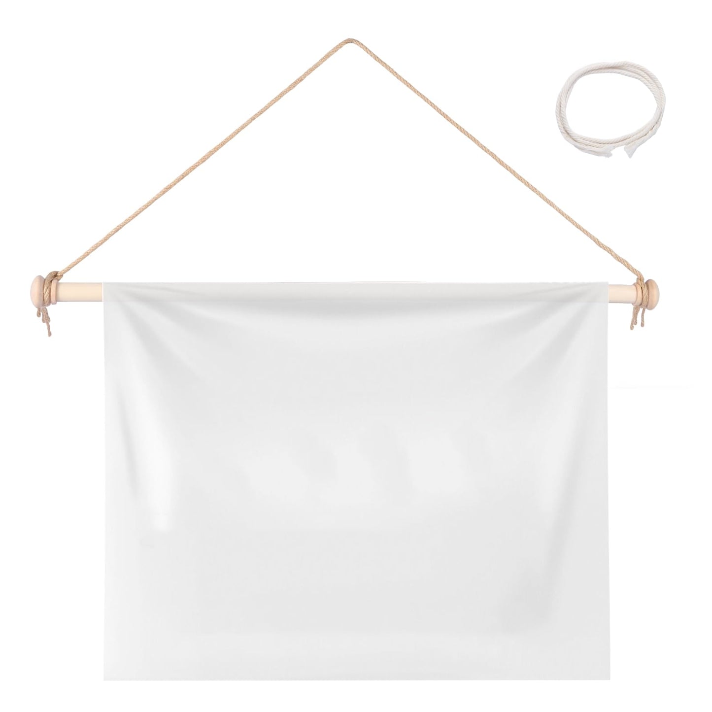 Adjustable Wooden Tapestry Hanger Wood Wall Hanging Rod for Tapestries, Boho & Farmhouse Wall Decor (16-28 Inches)