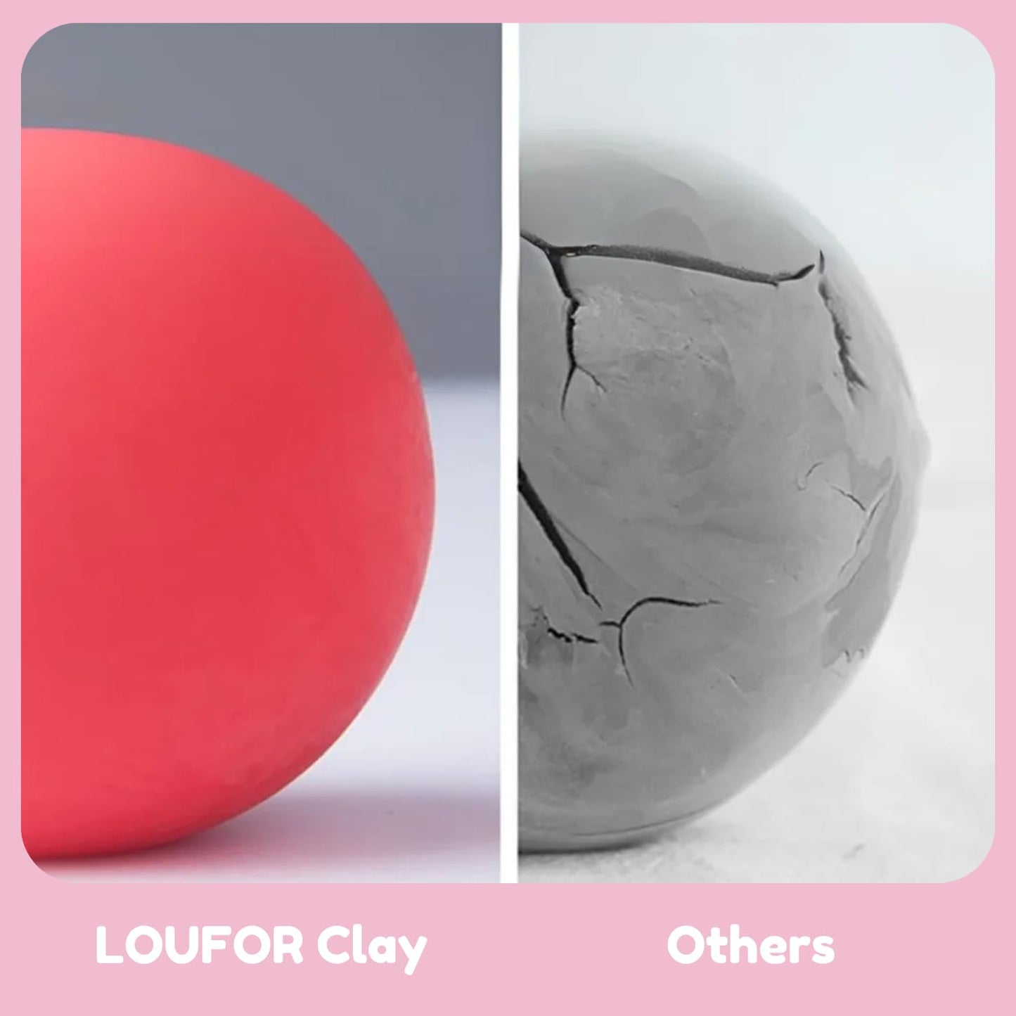 LOUFOR Air Dry Clay Kits - Modeling Clay for Kids, Ultra Light & Soft, Safe & Non-Toxic, DIY Airdryclay Kit with Sculpting Tools and Tutorials, Creatible Art Crafts Toys Gifts for Boys Girls
