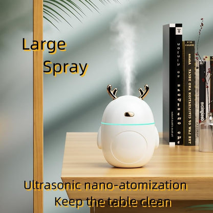 Adorable Diffuser with Ultrasonic Tech, USB-Powered Portable Diffuser for Essential Oils, Small Humidifier for Home