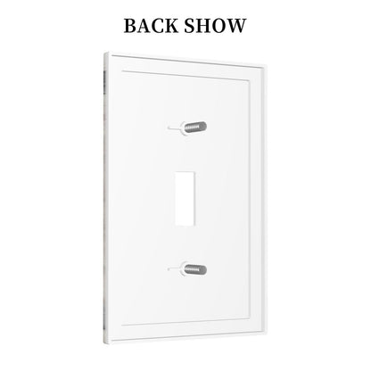 Western Rustic Wooden Barn Door Wood Texture Print Decorative Light Switch Cover 1 Gang Single Toggle Device Electrical Faceplate Switchplates Decorator Outlet Wall Plate for Farmhouse Home Decor