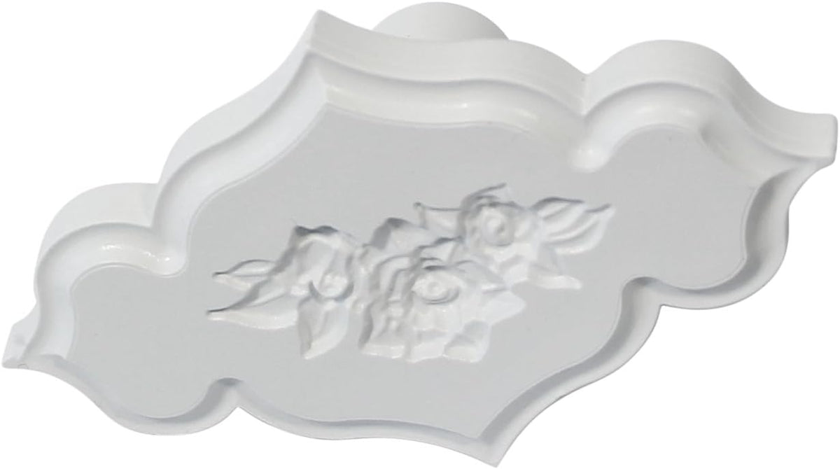 PME Creative Set of 4 Plaque Rose & Plain Embossing Plunger Cutters