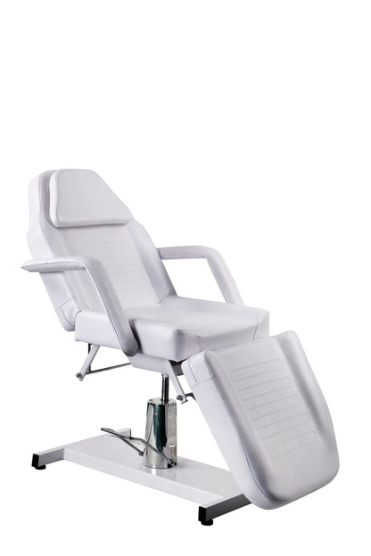 Funnylife White All Purpose Massage Beauty Bed Chair Massage Bed Tattoo Chair Hydraulic Pump 360 Degrees Swivel Facial Chair