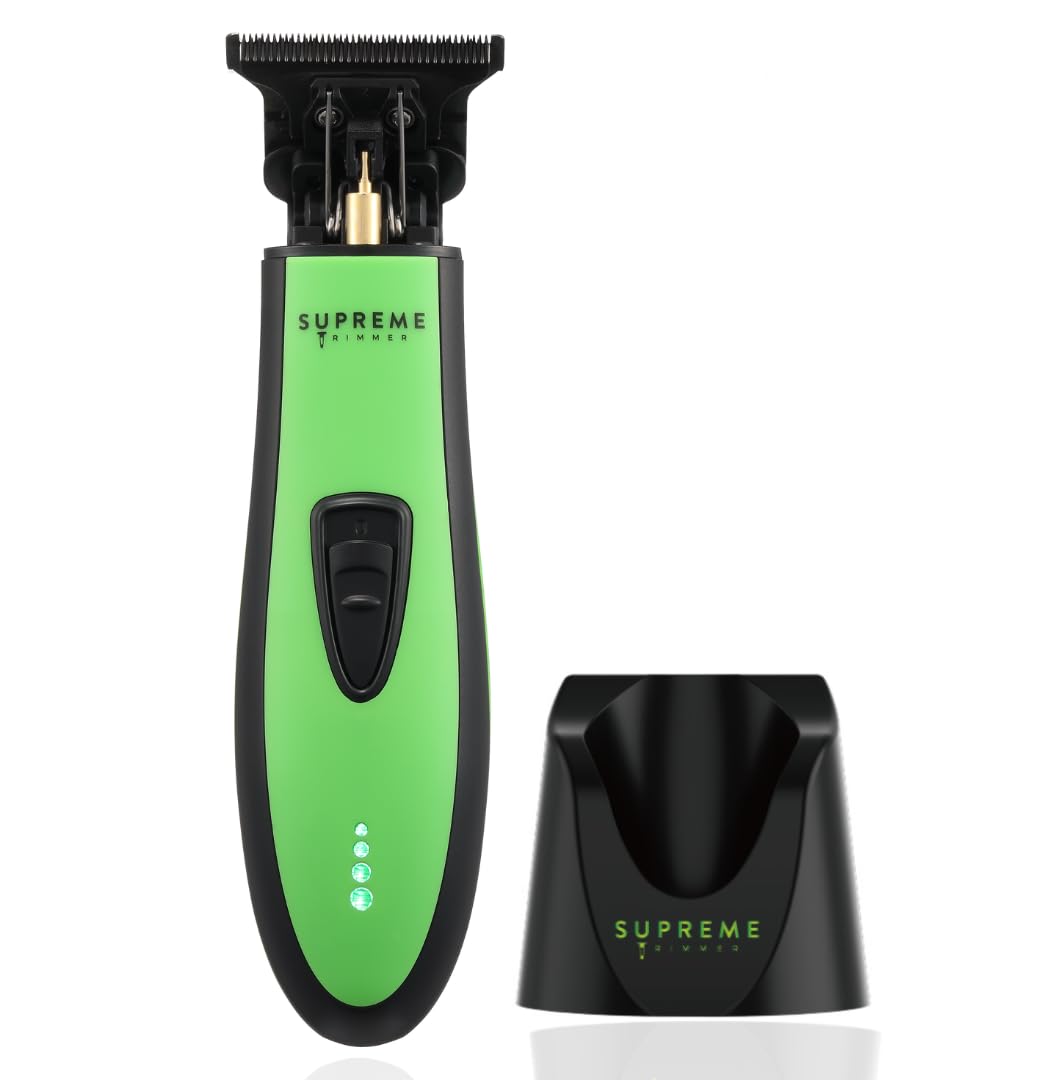Supreme Trimmer T Shaper - Quiet Cordless Beard & Hair Trimmer for Men | 120 Min Runtime, Low Noise, Zero-Gap DLC Blade | Ideal for Sensitive Skin, Kids & Elderly | ST5206