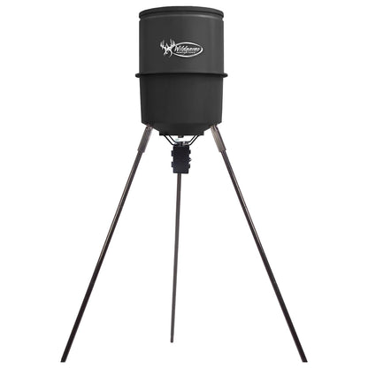 WILDGAME INNOVATIONS Quick-Set 270 lb Game Feeder with Digital Timer | Durable Tripod Corn/Pellet Hunting Feeder with 1-4 Available Feed Times & 30-feet Radius