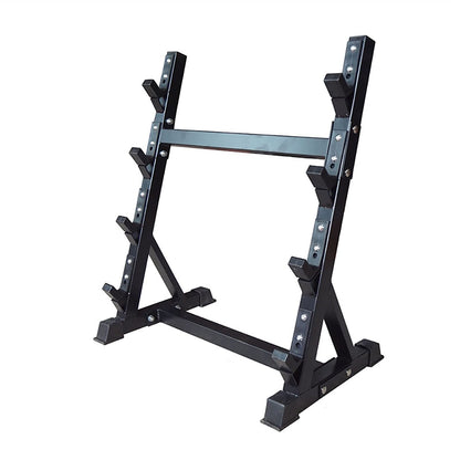 ZOCWJK 4-Tier Barbell Storage Stand, Barbell Rack, Commercial Fixed Dumbbell Storage Display Holder, Fitness Equipment Storage Rack