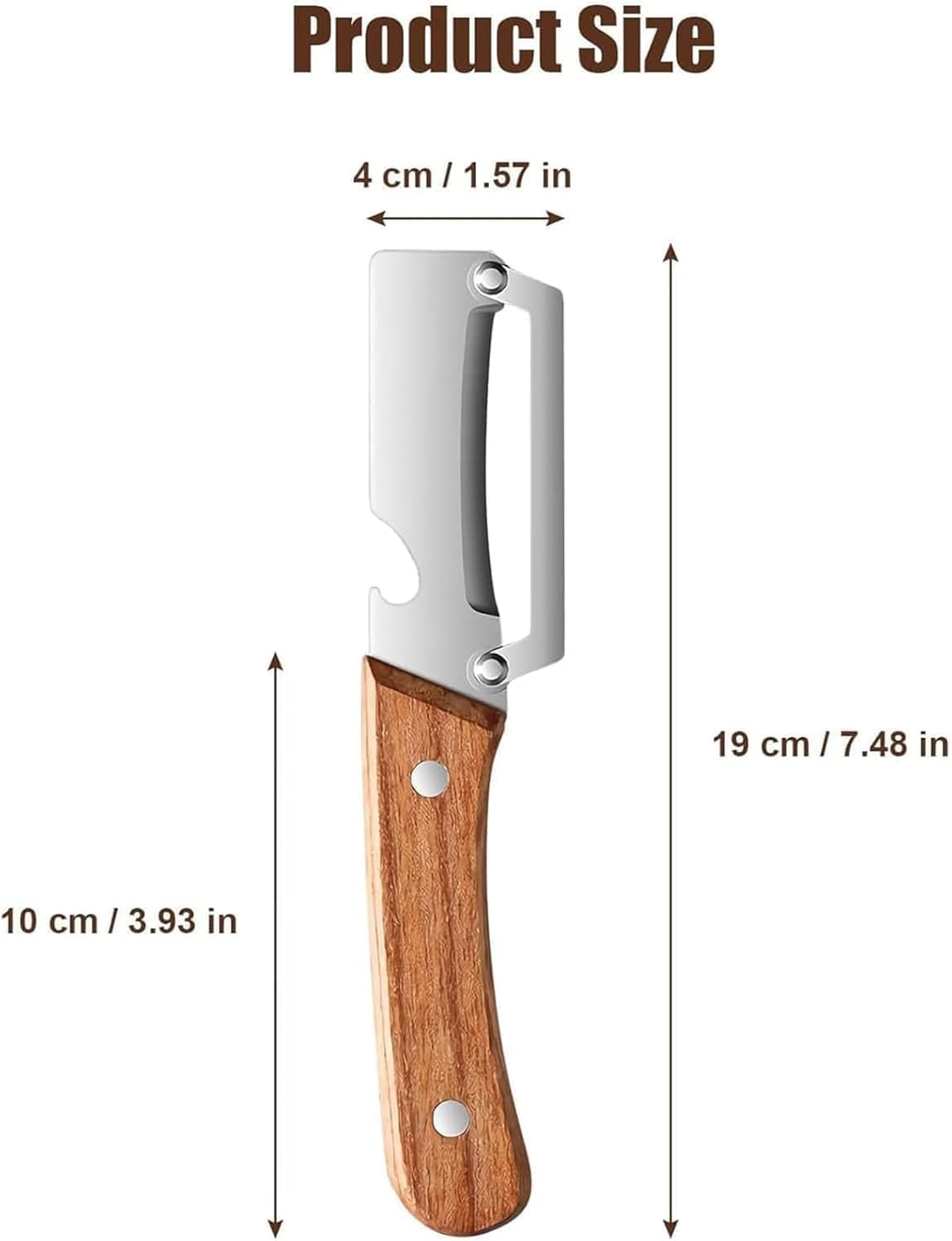 Zero Snag Wooden Peeler, Multifunctional Vegetable Peeler, Stainless Steel Blade Peeler with Wooden Handle, Non-Slip Fruit Peeler for Kitchen (2PCS)