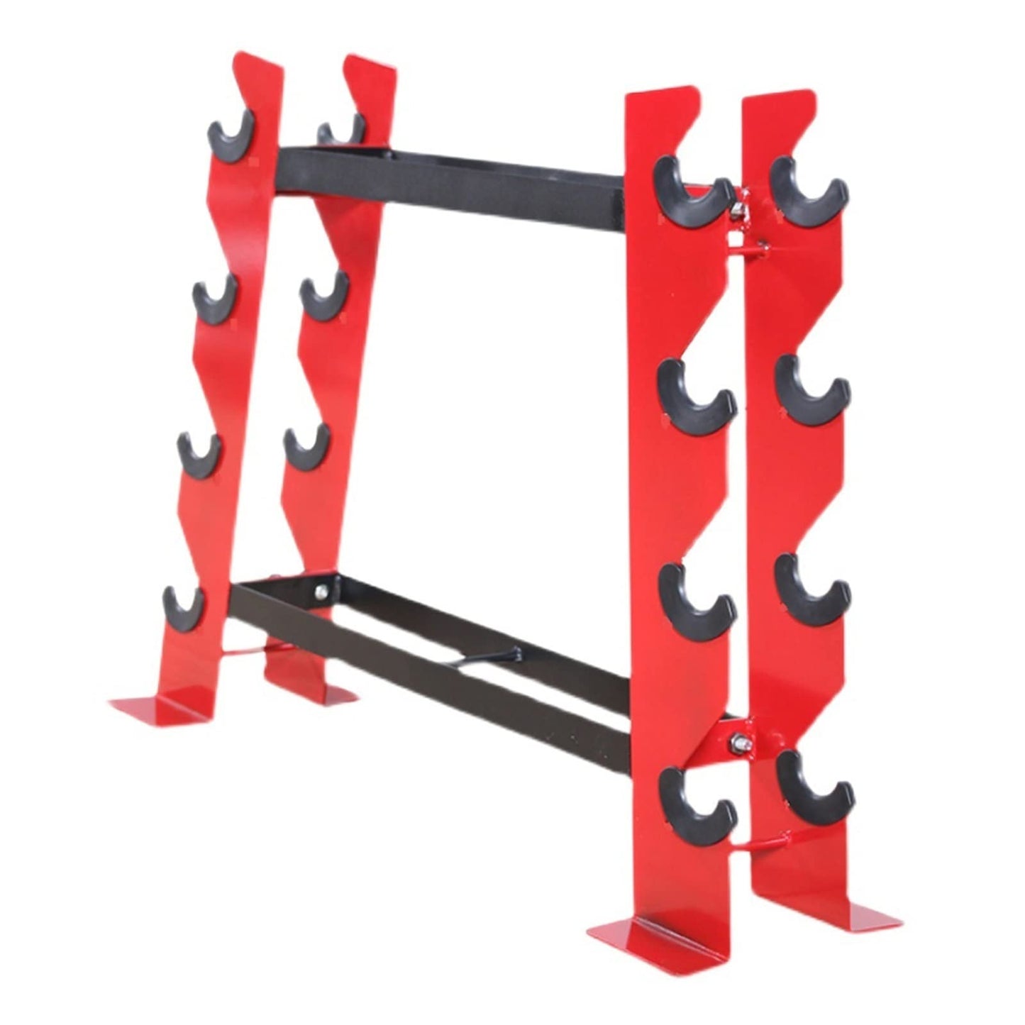 BELUND Dumbbell Rack Stand 650LBS Capacity Weight Rack 2tiers Steel Barbell Rack Kettlebell Storage for Dumbbells Holders for Home Gym Storage