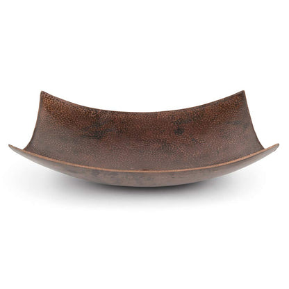 Premier Copper Products VREC18MSDB 18-inch Rectangle Modern Slope Hammered Copper Sink