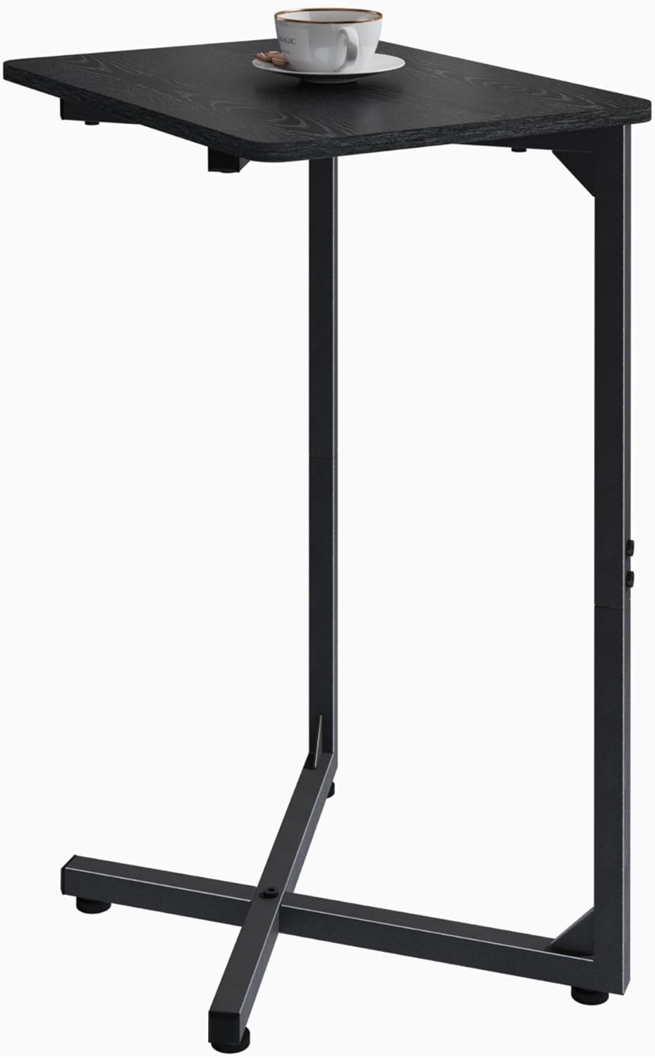 Generic ET-X-BKW1 NEFROM C-Shaped End Table, Small Couch Side Table, Sofa TV Tray Table for Living Room, Bedroom