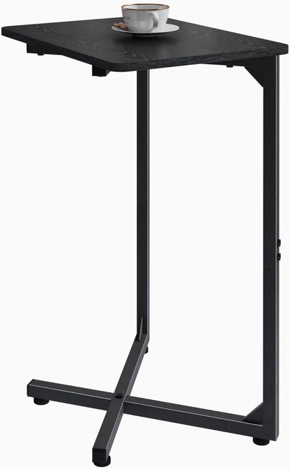 Generic ET-X-BKW1 NEFROM C-Shaped End Table, Small Couch Side Table, Sofa TV Tray Table for Living Room, Bedroom