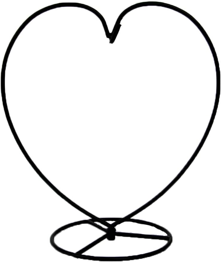 WAJJ Big Heart-shaped Ornament Display Stand Iron Pothook for Hanging Glass Terrarium - Creative Home Garden Wedding